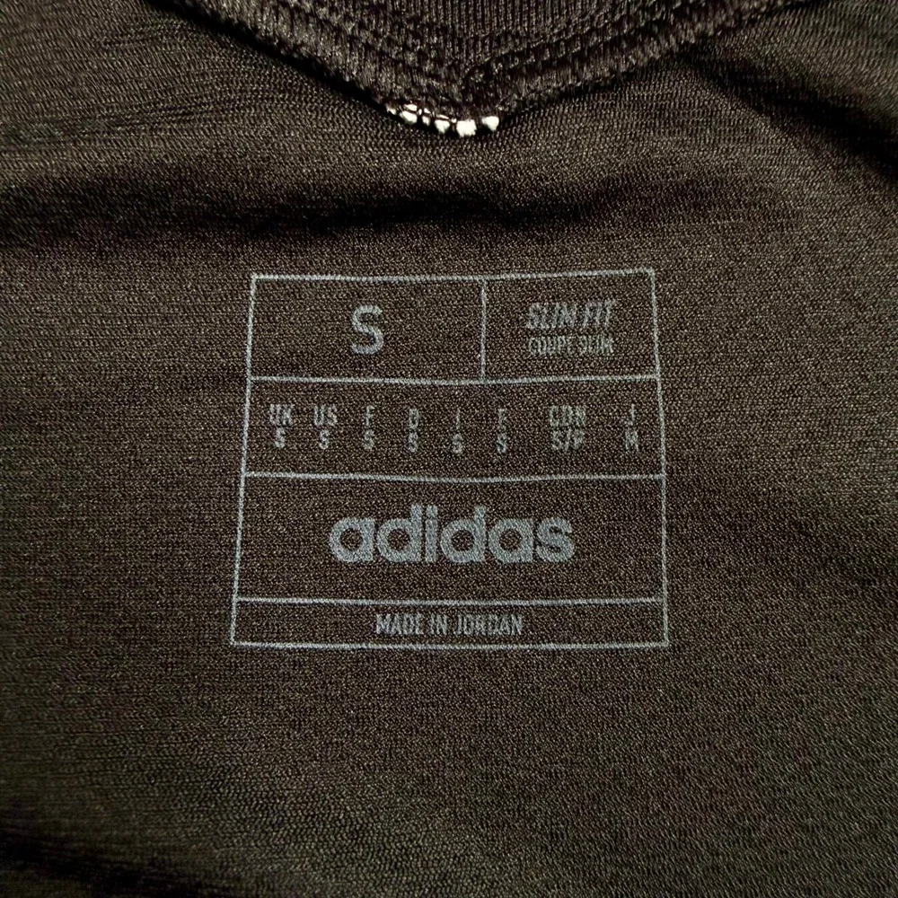 Adidas Mens Small Aeroready Tiro Track Jacket Black White Striped Slim Fit